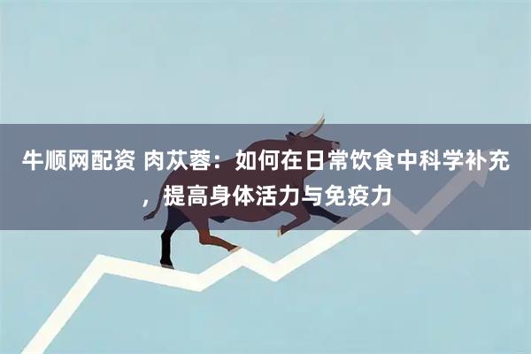 牛顺网配资 肉苁蓉：如何在日常饮食中科学补充，提高身体活力与免疫力