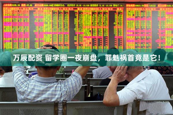 万辰配资 留学圈一夜崩盘，罪魁祸首竟是它！